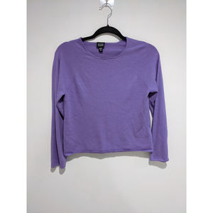 Eileen Fisher Purple Sweater Top Size L